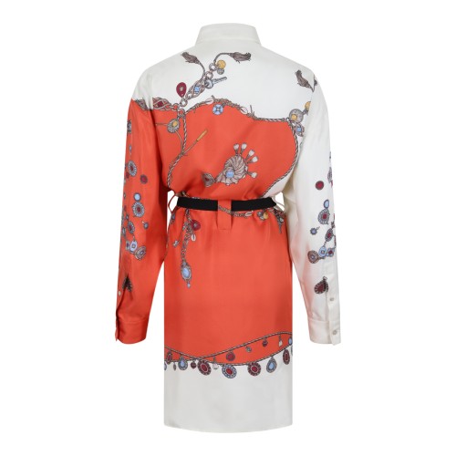 Versace Printed Belted Shirt Dress. 2