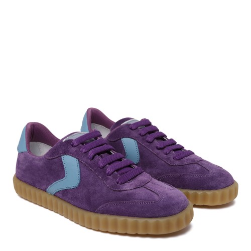 Voile Blanche Purple Suede Sneakers. 2