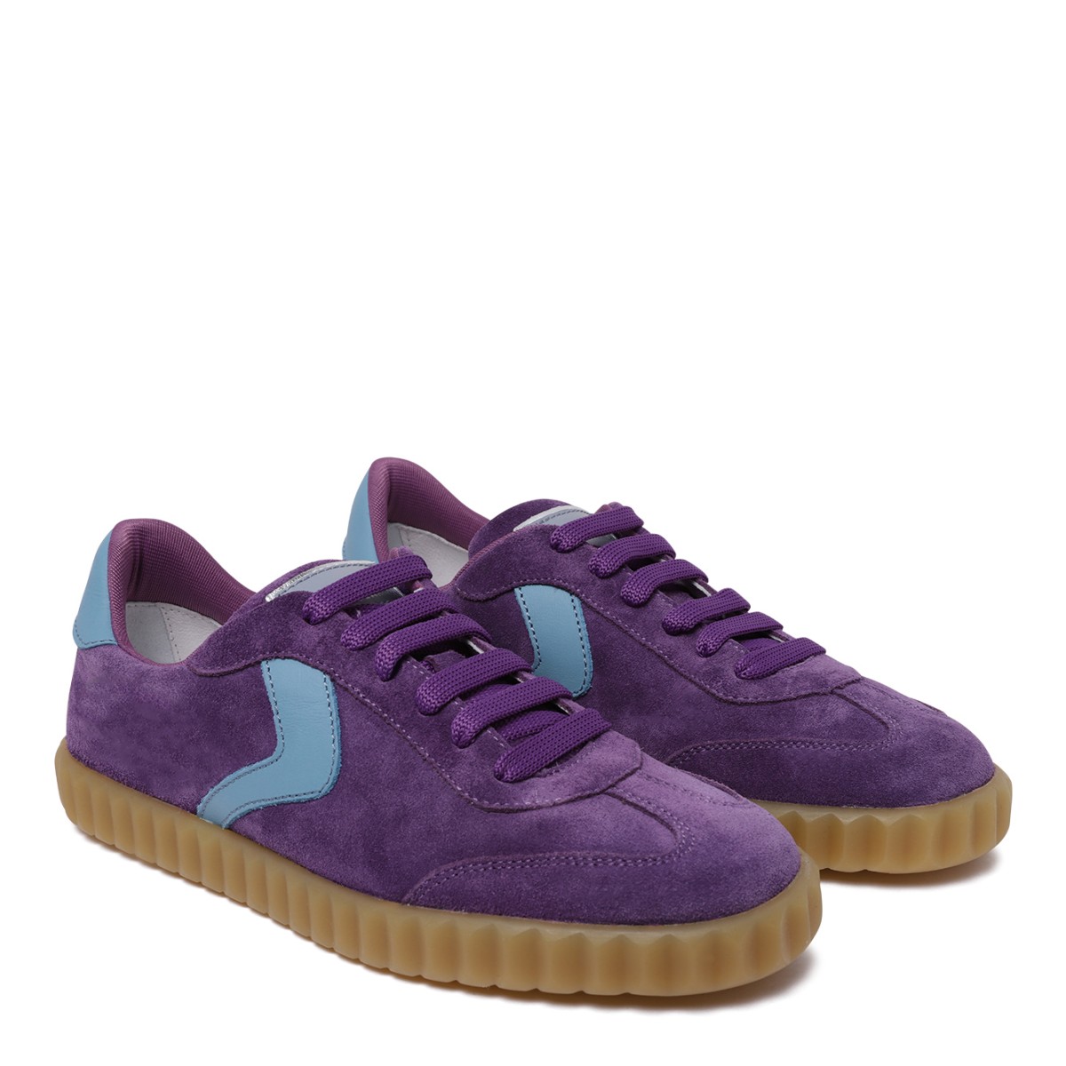 Voile Blanche Purple Suede Sneakers.