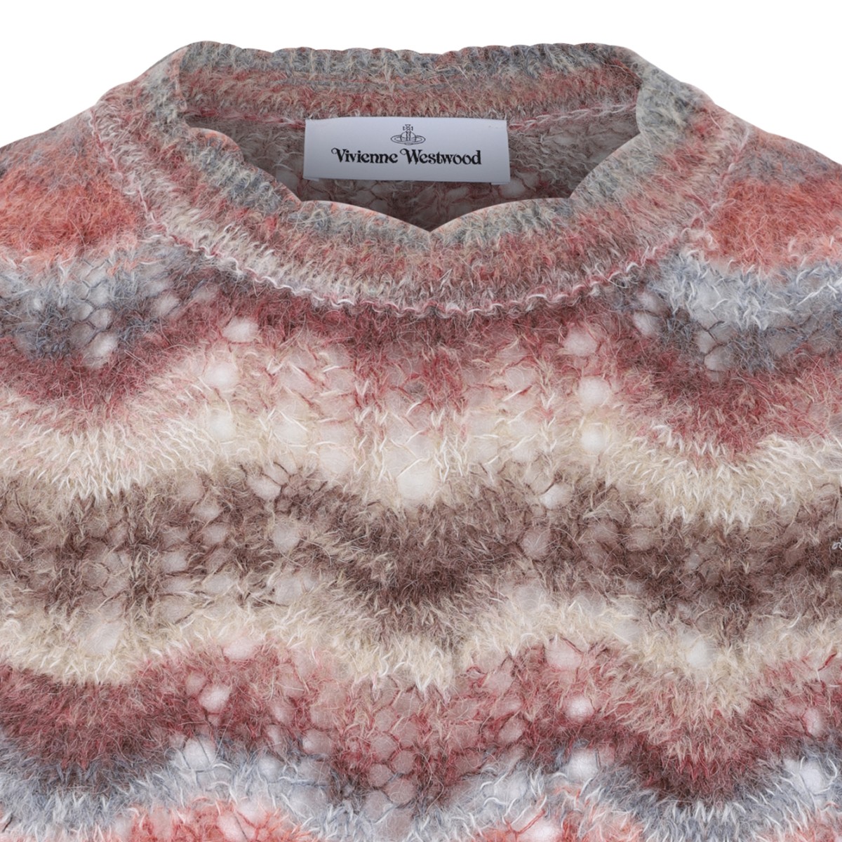 Vivienne Westwood Multicolor Wave Knit Top.
