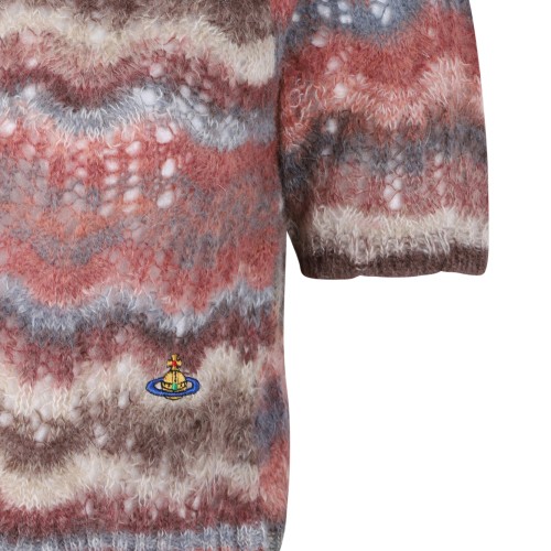 Vivienne Westwood Multicolor Wave Knit Top.