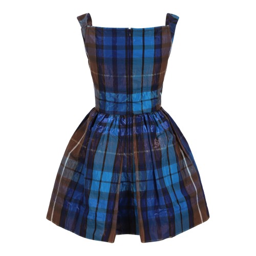 Vivienne Westwood Blue Tartan Mini Dress. 2