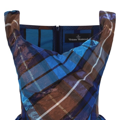 Vivienne Westwood Blue Tartan Mini Dress.