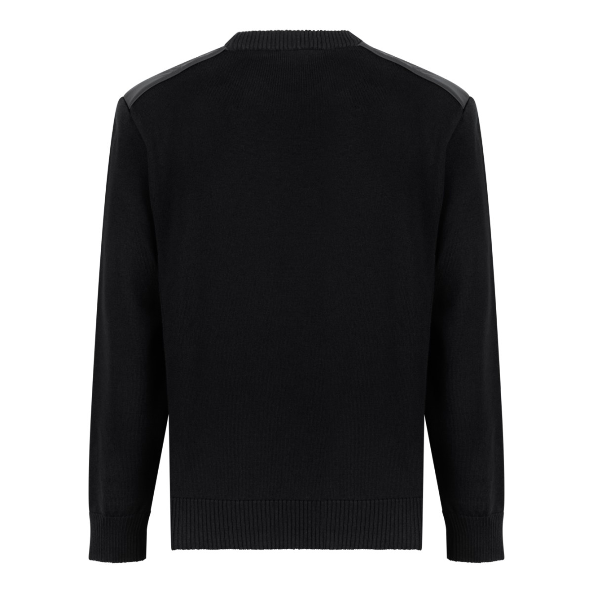 Paul & Shark Black Crew Neck Wool Sweater.