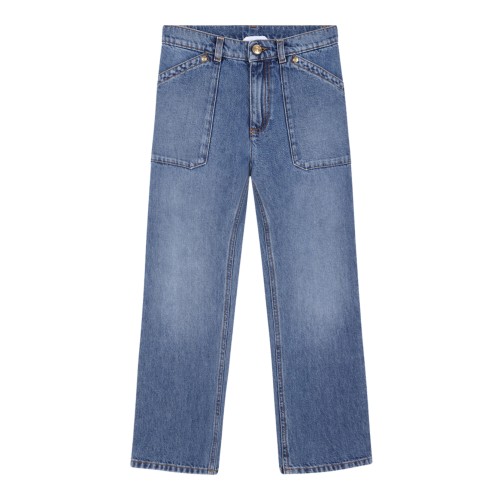 Versace Wide-Leg Denim Jeans.