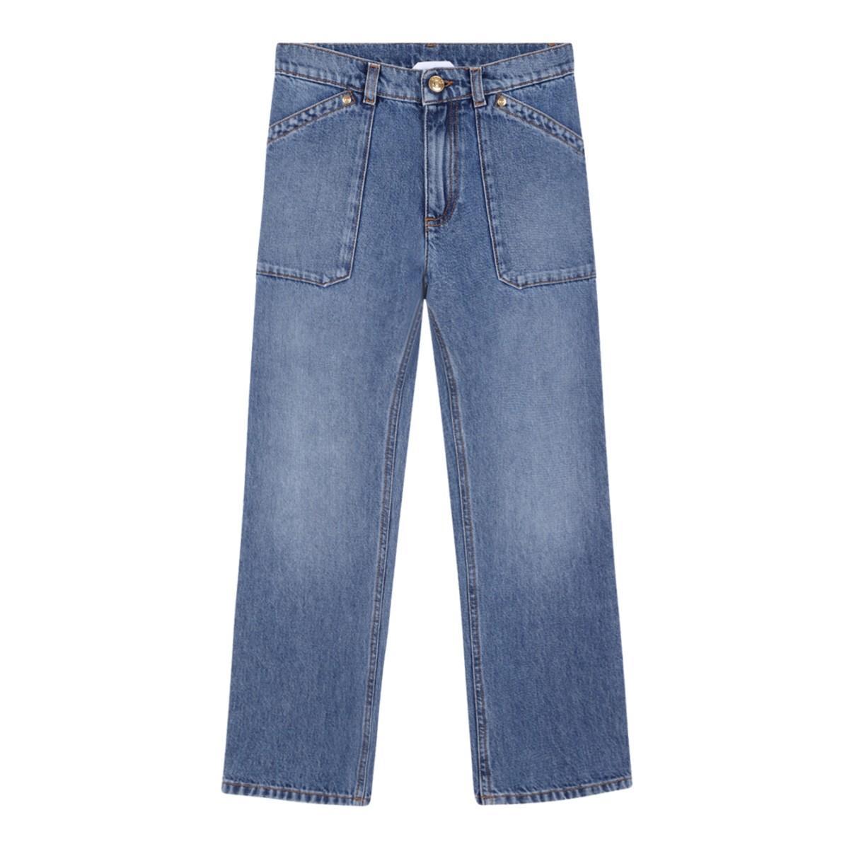 Versace Wide-Leg Denim Jeans.