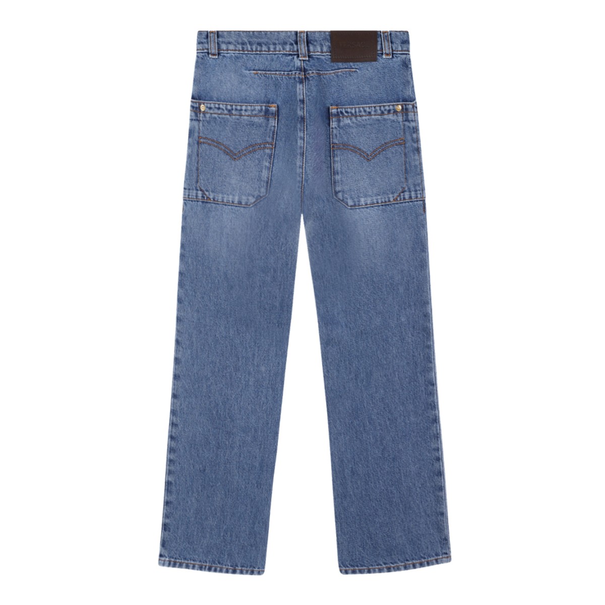 Versace Wide-Leg Denim Jeans.
