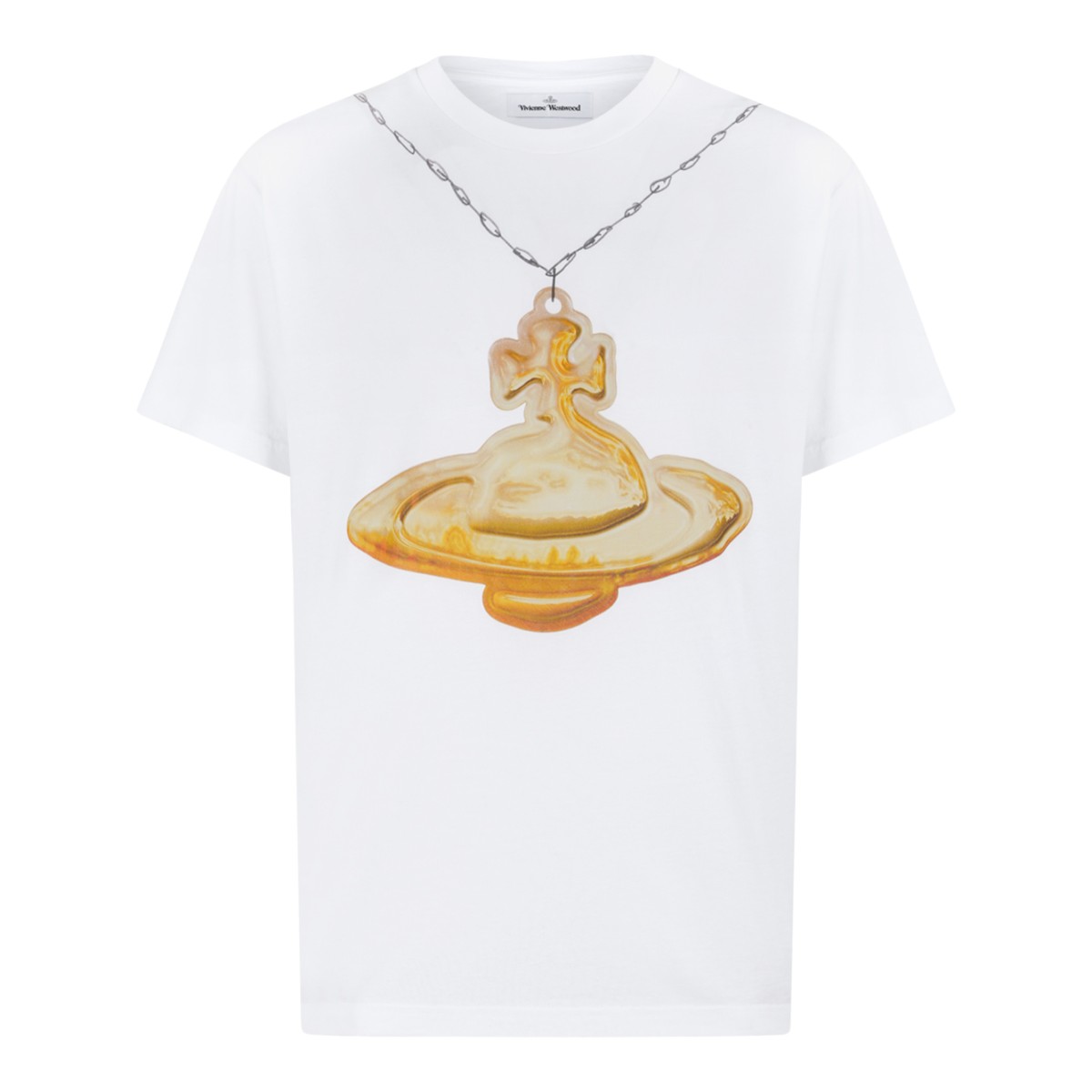 Vivienne Westwood White Orb Graphic T-Shirt.