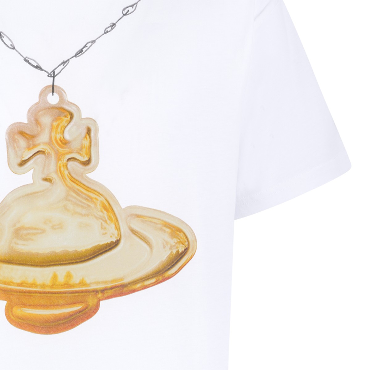 Vivienne Westwood White Orb Graphic T-Shirt.