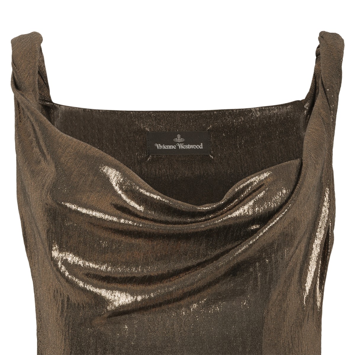 Vivienne Westwood Metallic Draped Top.