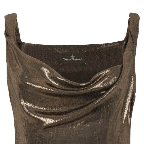 Vivienne Westwood Metallic Draped Top.