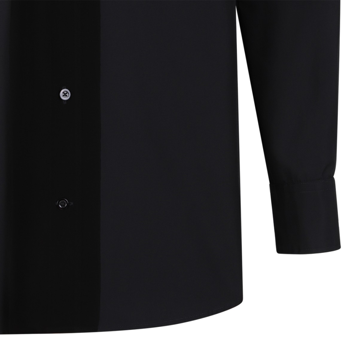 Maison Margiela Black Cotton Shirt.