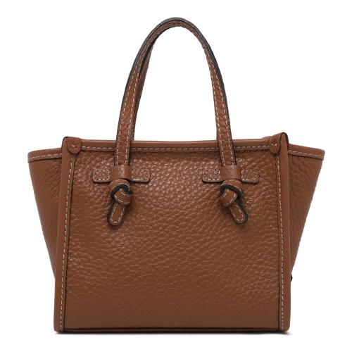Marcella Cognac Textured Leather Tote Bag