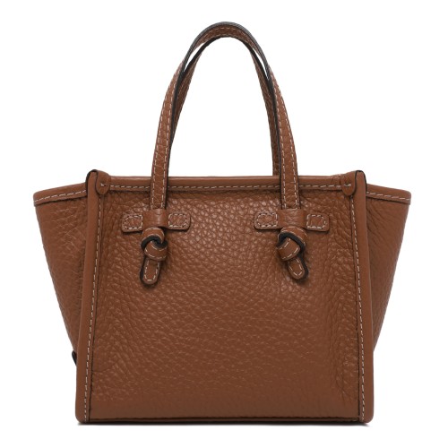Marcella Cognac Textured Leather Tote Bag