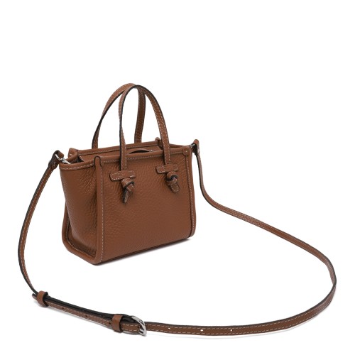 Marcella Cognac Textured Leather Tote Bag