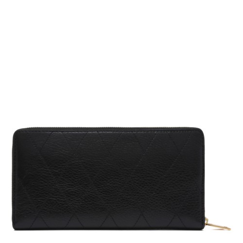 Tory Burch Black Leather Zip Wallet. 2