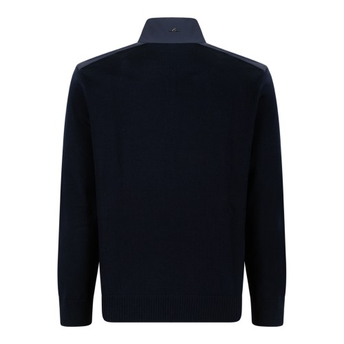 Paul & Shark Navy Half-Zip Wool Sweater. 2