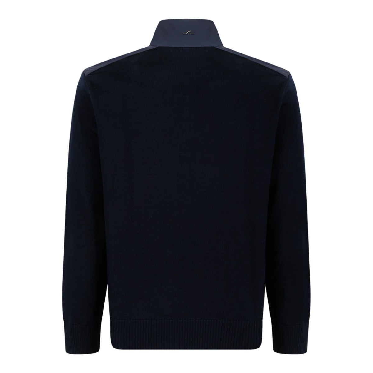 Paul & Shark Navy Half-Zip Wool Sweater.