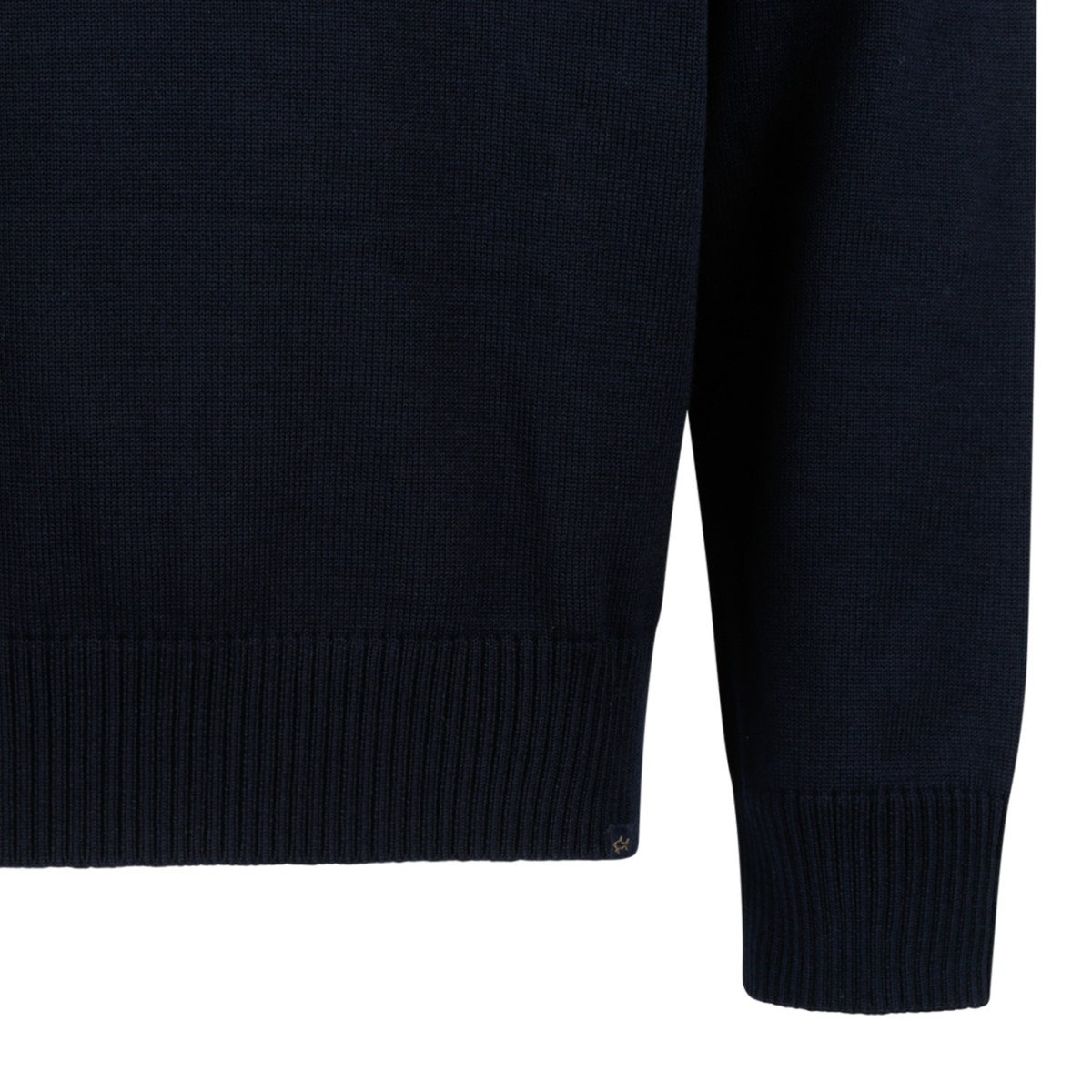 Paul & Shark Navy Half-Zip Wool Sweater.