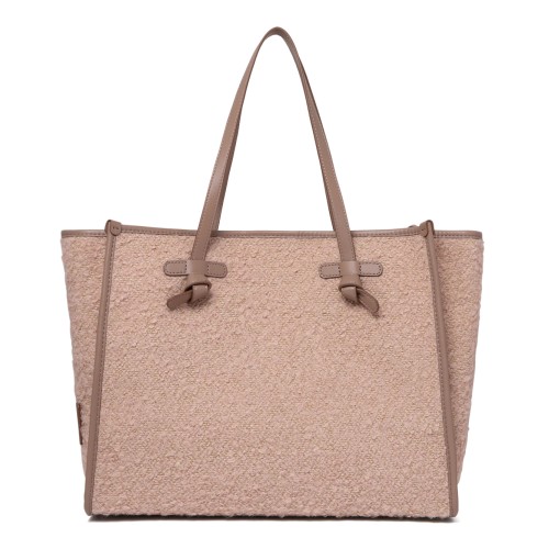 Marcella Rose Gold Metallic Tote Bag.