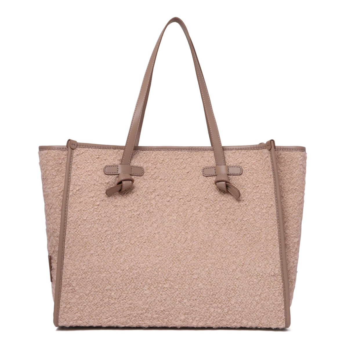 Marcella Rose Gold Metallic Tote Bag.