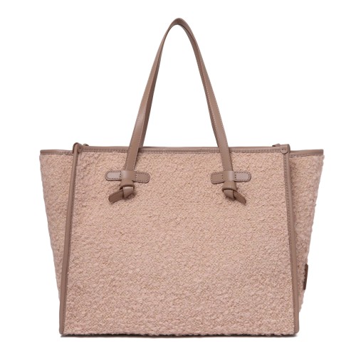 Marcella Rose Gold Metallic Tote Bag. 2