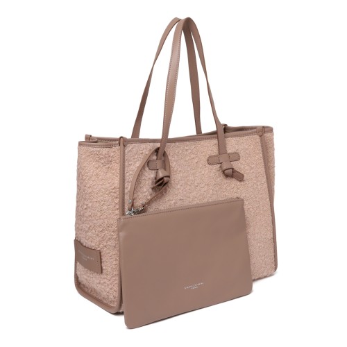 Marcella Rose Gold Metallic Tote Bag.
