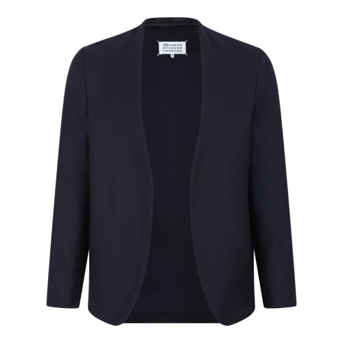 Maison Margiela Navy Open-Front Blazer.