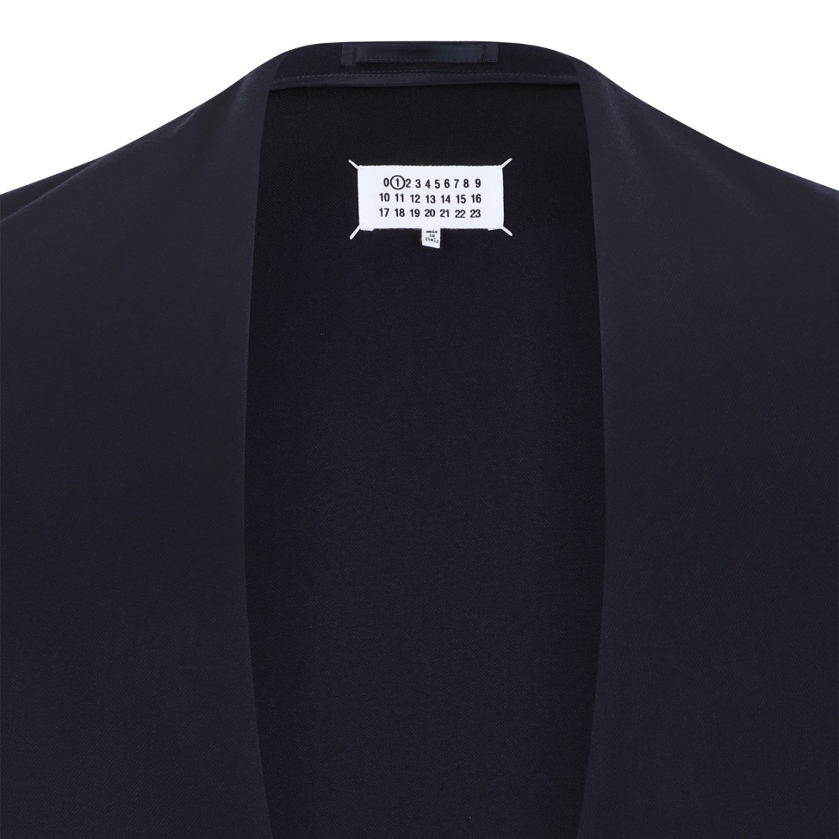 Maison Margiela Navy Open-Front Blazer.