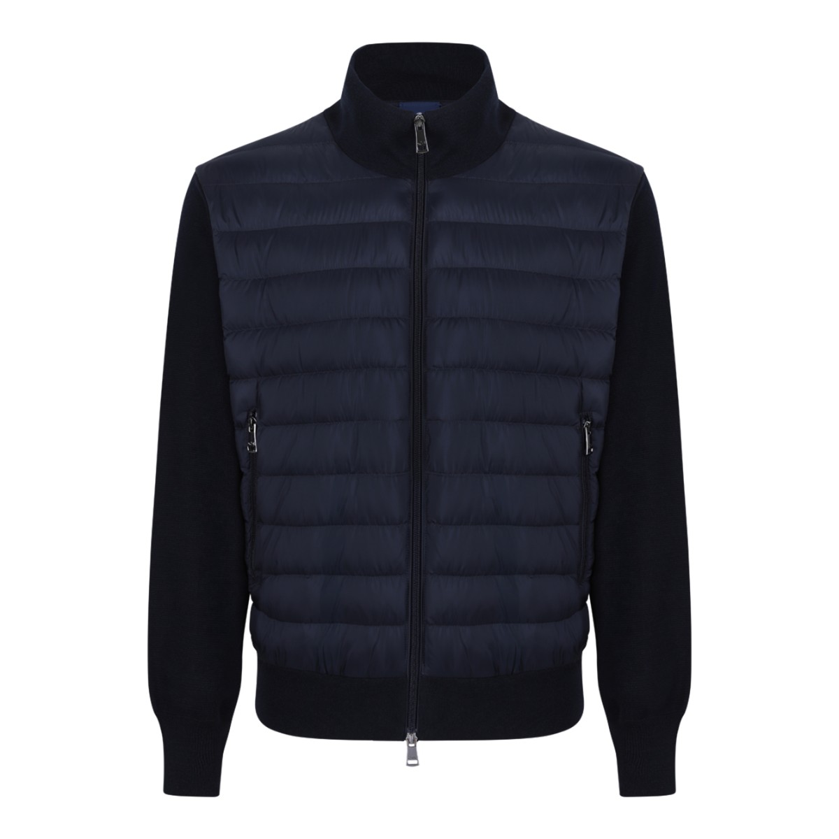 Paul & Shark Navy Hybrid Zip-Up Cardigan.