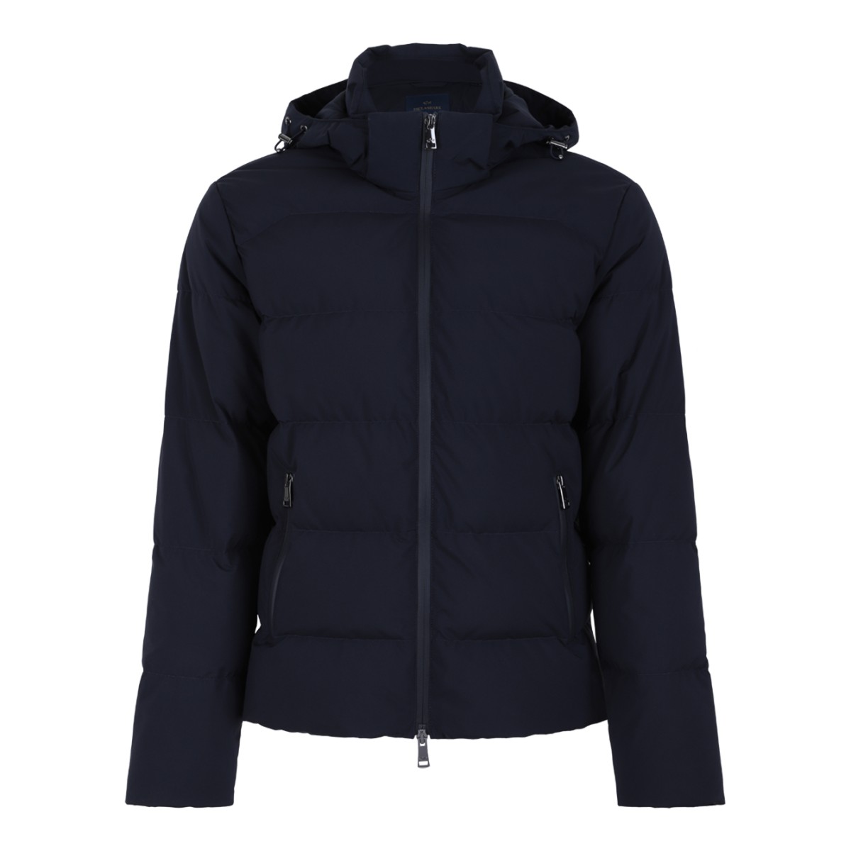 Paul & Shark Navy Hooded Technical Jacket.