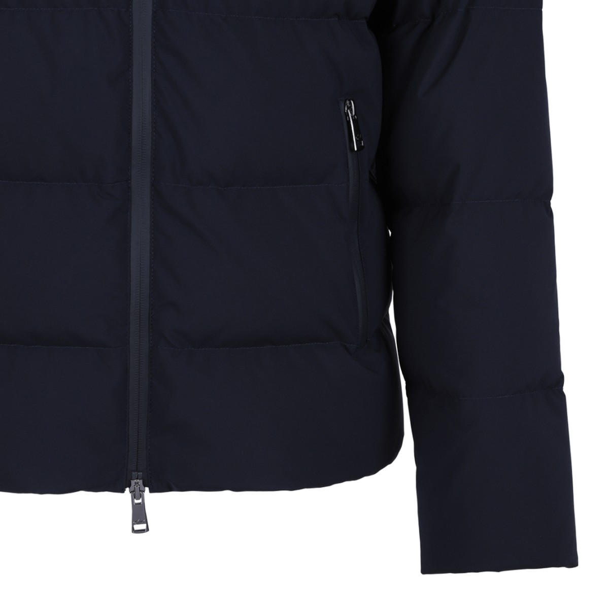 Paul & Shark Navy Hooded Technical Jacket.