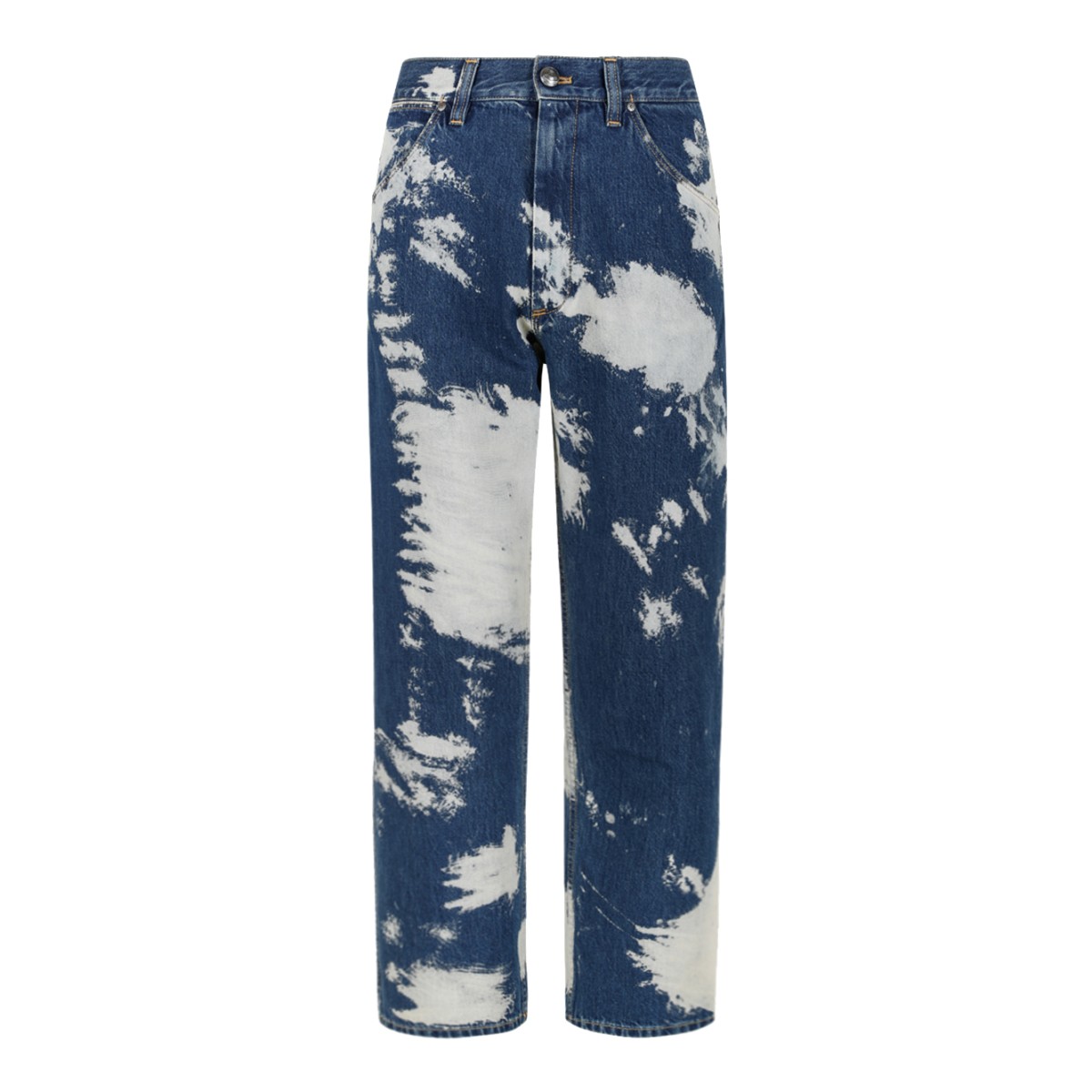 Vivienne Westwood Bleached Straight-Leg Jeans.
