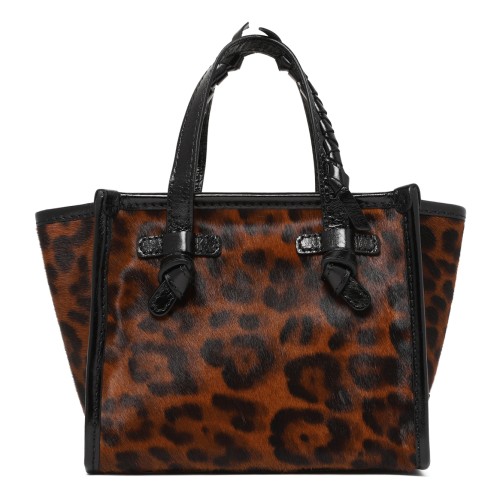 Marcella Leopard Print Leather Tote Bag. 2