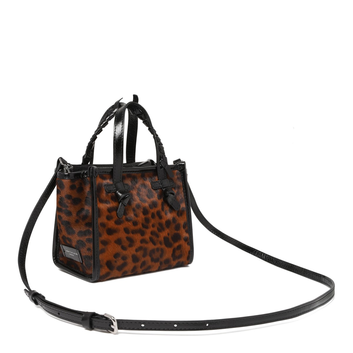 Marcella Leopard Print Leather Tote Bag.