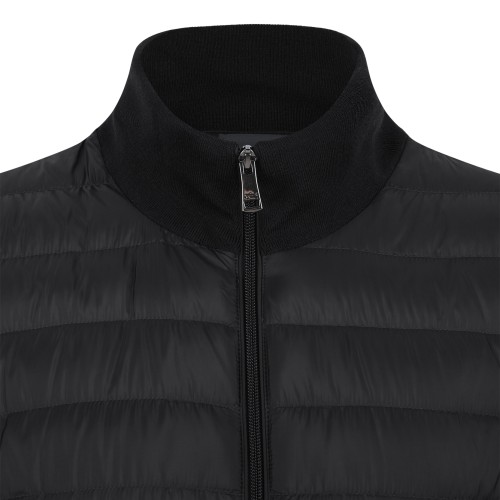 Paul & Shark Navy Hybrid Zip-Up Cardigan.