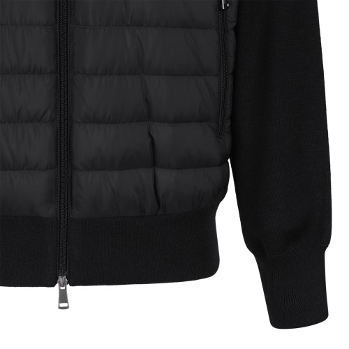 Paul & Shark Navy Hybrid Zip-Up Cardigan.