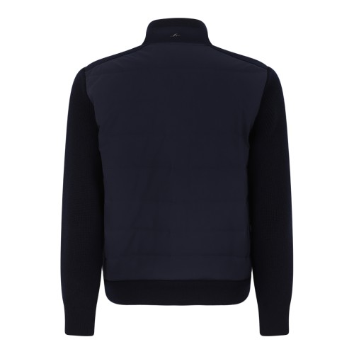 Paul & Shark Navy Zip-Up Wool Cardigan. 2