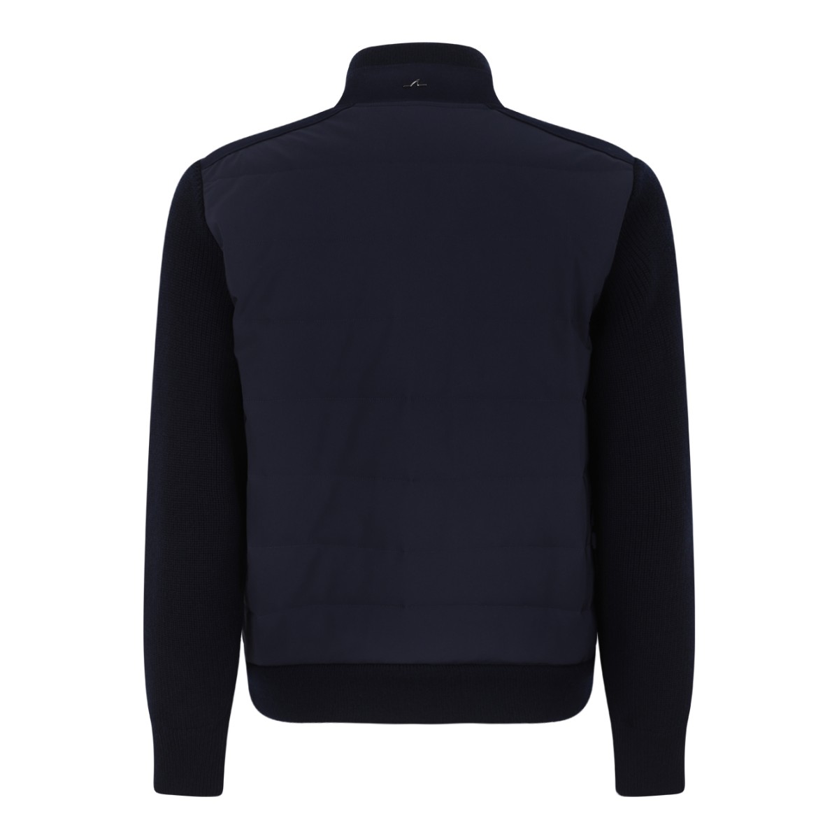 Paul & Shark Navy Zip-Up Wool Cardigan.