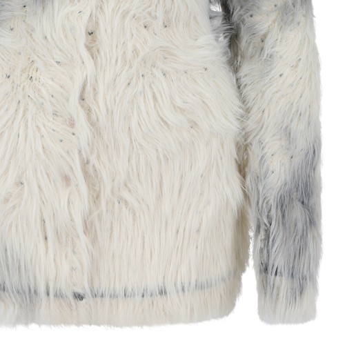 Maison Margiela Faux Fur Crewneck Sweater.