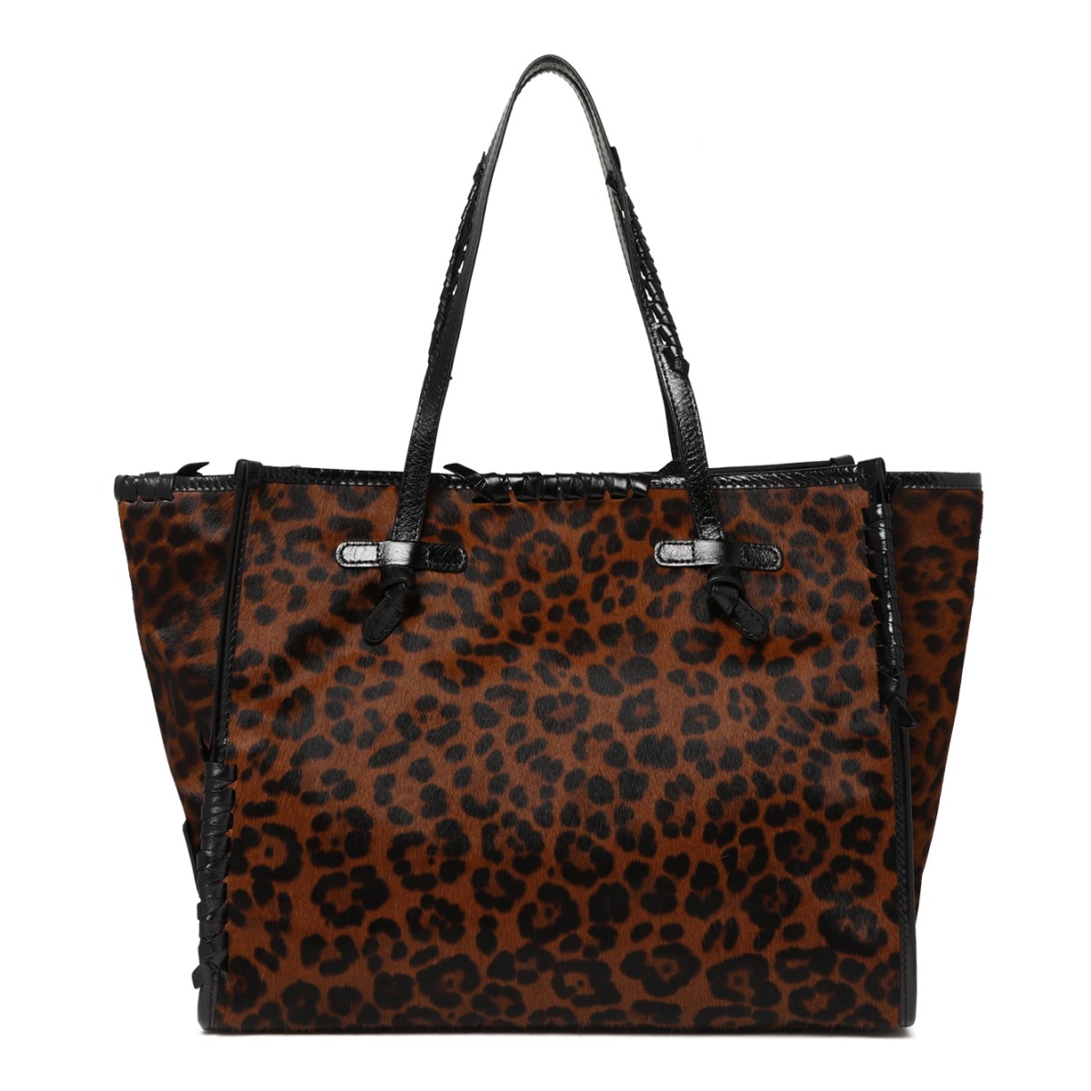 Marcella Leopard Print Shopper Tote Bag.