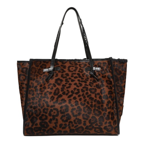 Marcella Leopard Print Shopper Tote Bag. 2