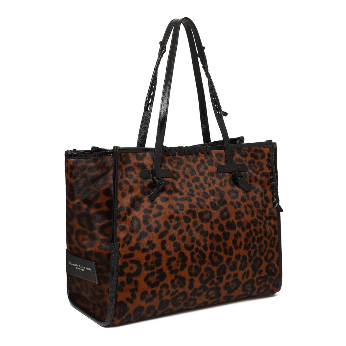 Marcella Leopard Print Shopper Tote Bag.