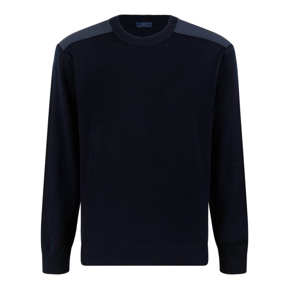 Paul & Shark Navy Crew Neck Wool Sweater.