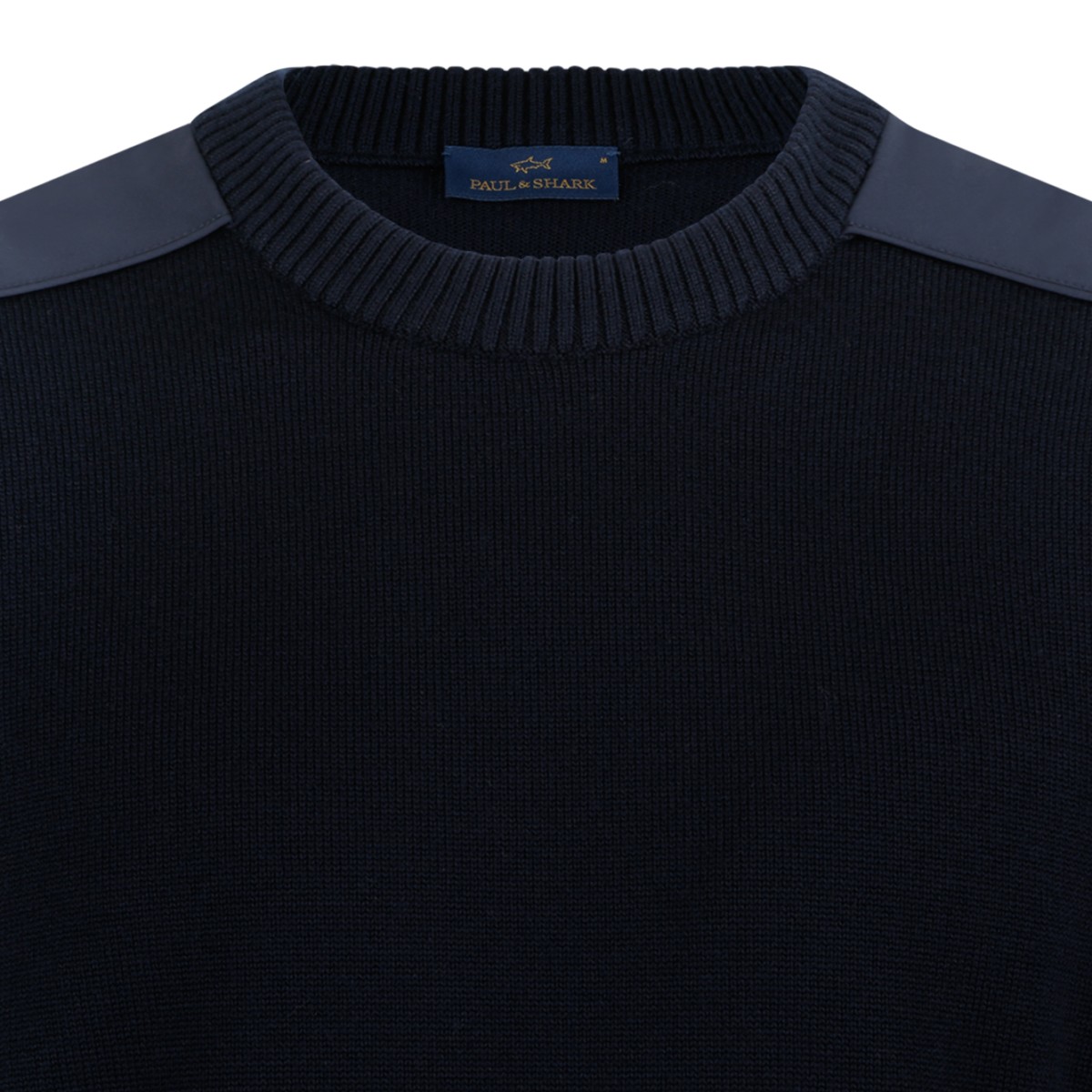Paul & Shark Navy Crew Neck Wool Sweater.