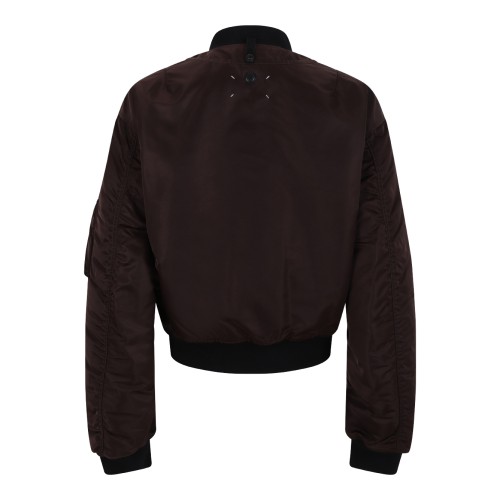 Maison Margiela Brown Bomber Jacket. 2