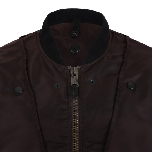 Maison Margiela Brown Bomber Jacket.