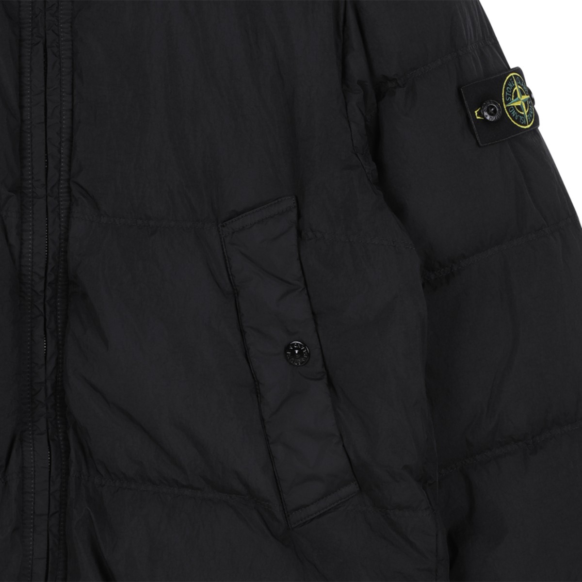 Stone Island Kids Black Padded Jacket.