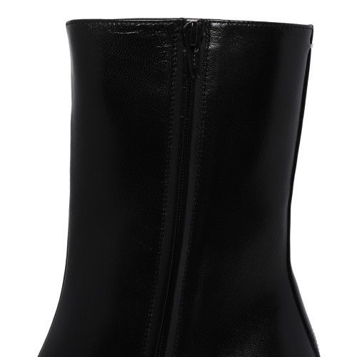 Maison Margiela Black Leather Ankle Boots.