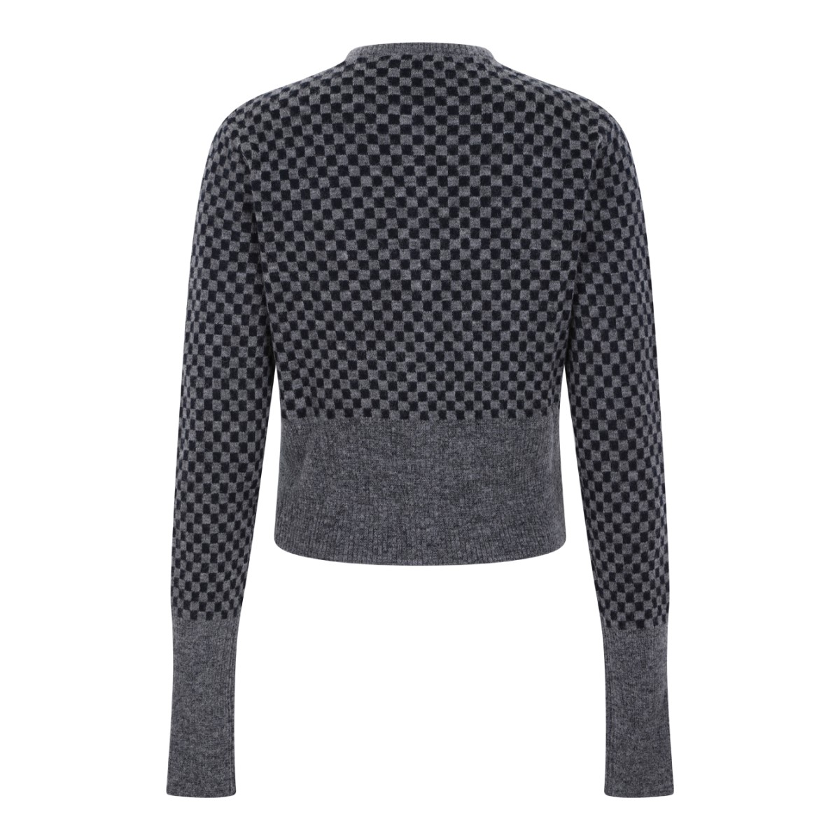 Vivienne Westwood Grey Jacquard Orb Cardigan.